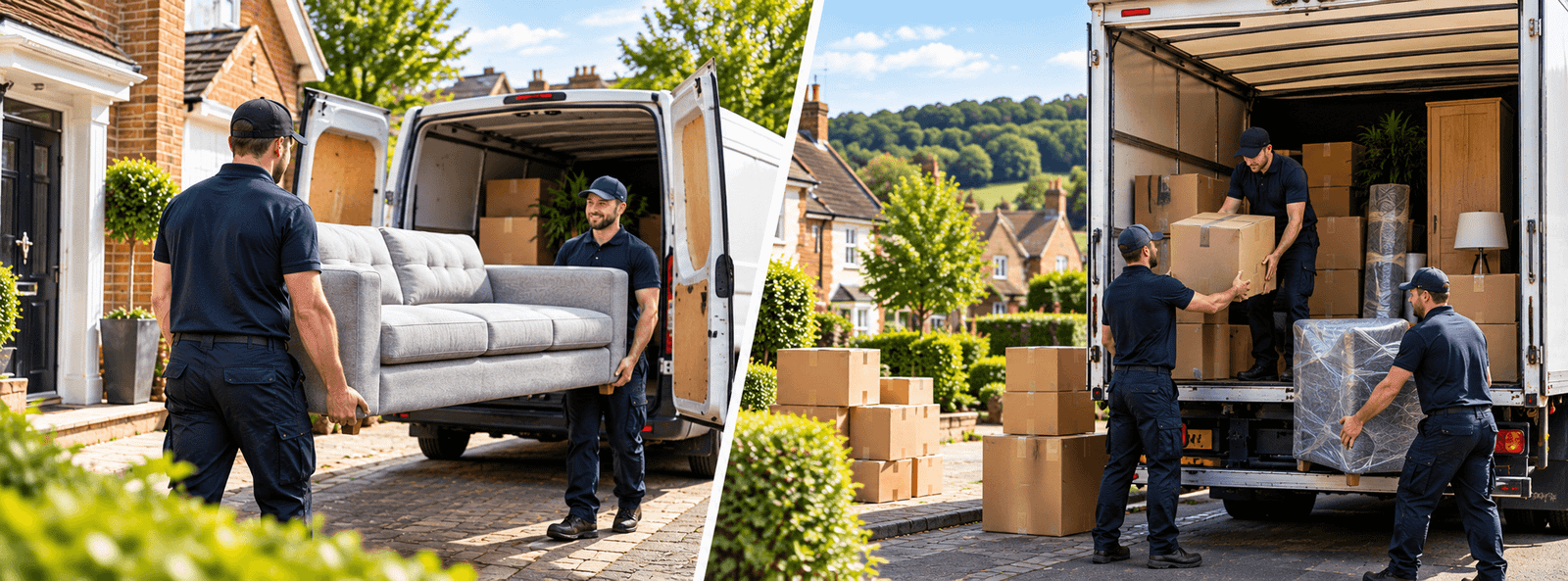Man and van vs house removals in Hampshire