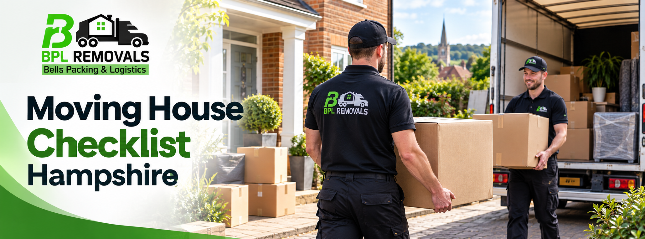 Moving house checklist for Hampshire homeowners with professional removal team